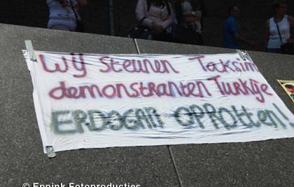 Solidariteit met Turken op Taksim